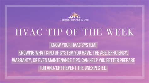 Hvac Tip Of The Week Hvac Helpful Hints Hvac Unit