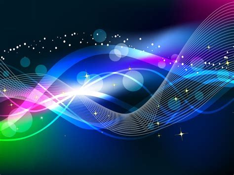 Abstract Wave Color Light Background Vector Free Vector Graphics