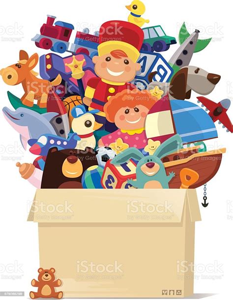 Carton Of Toys Stock Illustration Download Image Now Istock