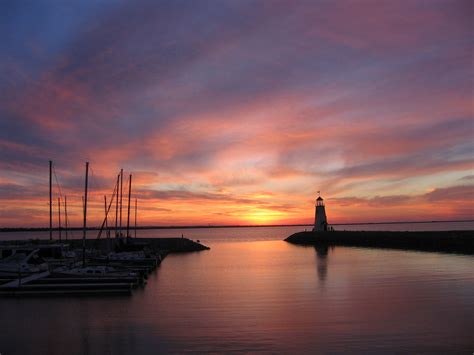 Sunset At The Lighthouse Lake Hefner Oklahoma Ap Flickr