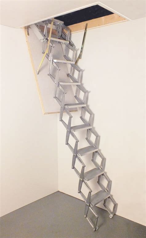 Columbus Junior Aluminium Concertina Loft Ladder Manufactured From
