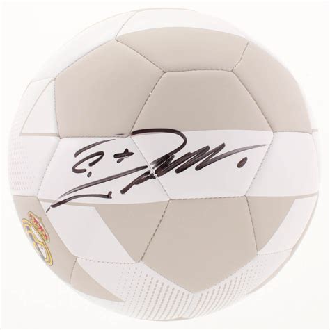 Cristiano Ronaldo Signed Real Madrid Logo Soccer Ball Beckett Coa