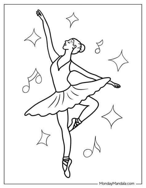 Free Coloring Pages For Girls Dancers