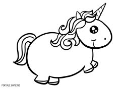 Vuoi stampare un unicorno dalla lunga criniera? Kawaii Unicorn Coloring Pages (Free to Print) | Portale ...