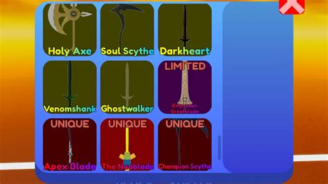 Blade Ball Sword Skins Tier List September 2023 Best Weapon Skins
