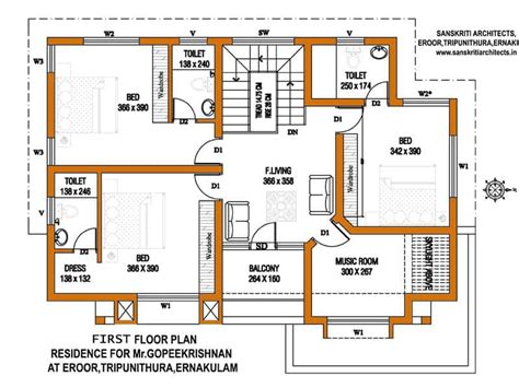 27 Best Kerala Style House Floor Plans House Plans