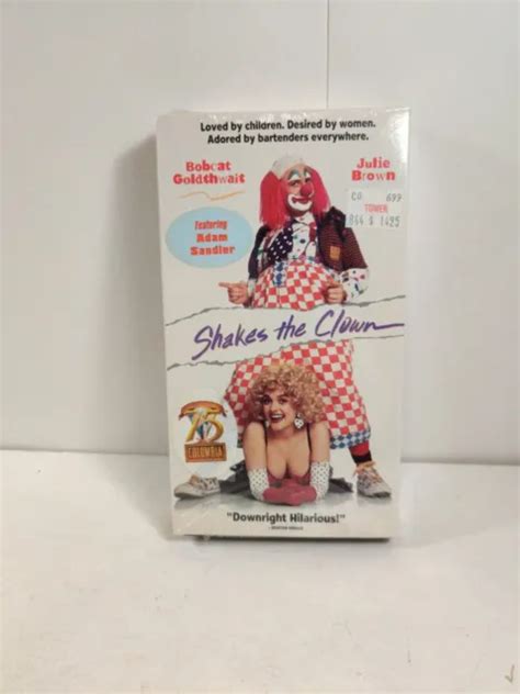 SHAKES THE CLOWN VHS BOBCAT GOLDTHWAIT JULIE BROWN ALCOHOLIC CLOWN