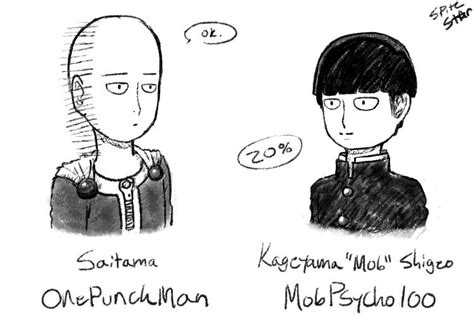 Saitama And Mob By Spitestar On Deviantart