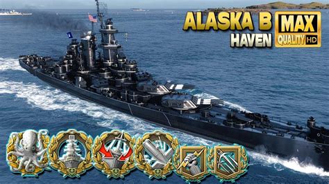 Cruiser Alaska B Long Fight For Map Haven World Of Warships Youtube