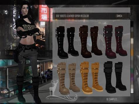 Sims 4 Goth Boots
