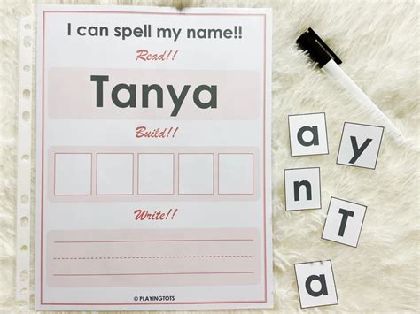 Name Spelling Practice Activity Printable Name Building Etsy In 2022