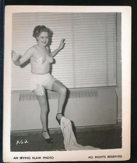 Irving Klaw Original 1950s 4x5 Cheesecake Lingerie Fetish Photo Heels And Hose Vv 999 Picclick