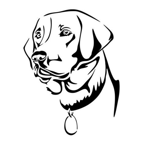 Black Labrador Retriever Labrador Dog Dog Line Art Dog Art Husky