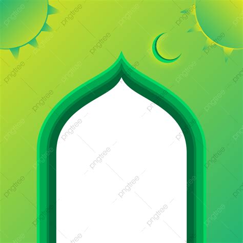 Ramadan Frame Ramdan Mosque Gradient Png And Vector With Transparent