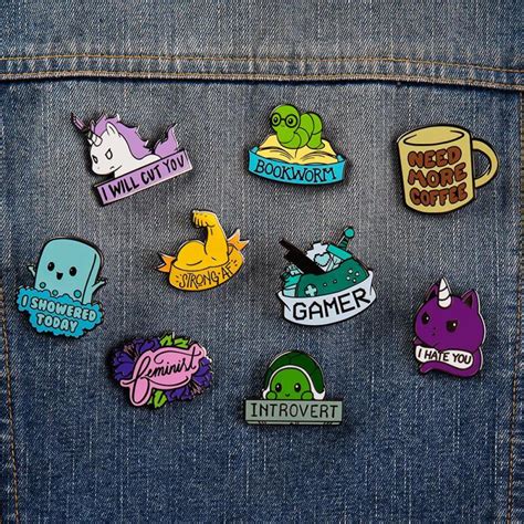 Bookworm Pin Funny Cute And Nerdy Pins Teeturtle