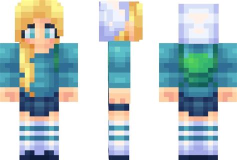Fionna Adventure Time Minecraft Skin Minecraft Skins Pinterest