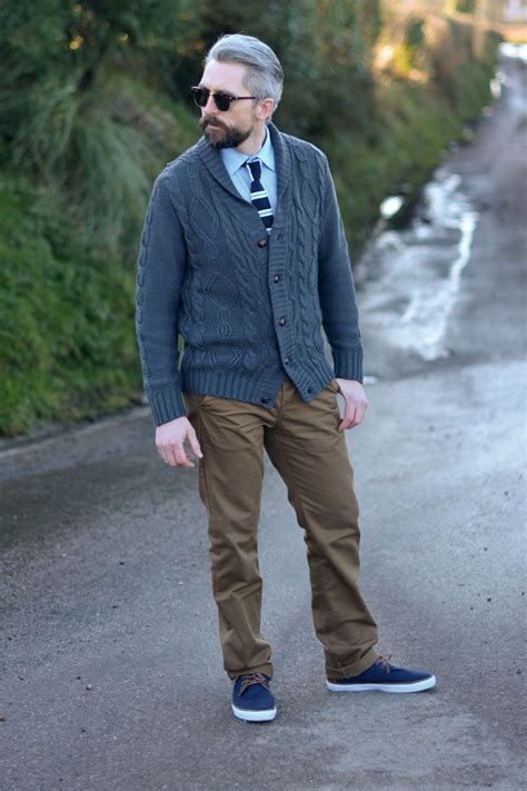 A Stylish Way For Over 40 Men To Wear A Cardigan Mens