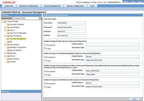 Configuring Documentum
