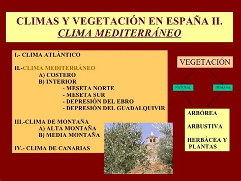 climas y vegetación de españa ii clima mediterráneo