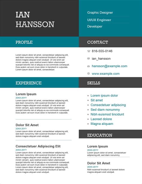 This job resume template is for free download in word format will help you get more interviews. 25 Resume Templates for Microsoft Word Free Download