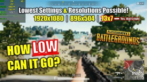 Pubg How Low Can It Go 🥔 Lowest Settings And Resolutions Tested
