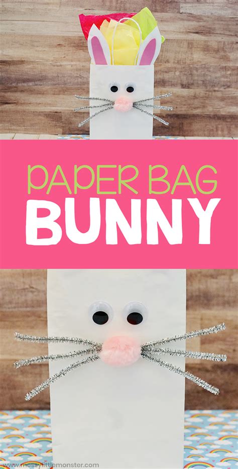Paper Bag Bunny Craft Messy Little Monster