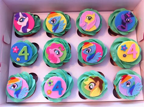 My Little Pony Cupcakes Fondant Toppers My Little Pony Cupcakes