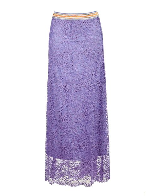 Long Purple Lace Skirt Save The Queen