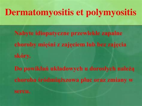 Ppt Dermatomyositis Et Polymyositis Powerpoint Presentation Free