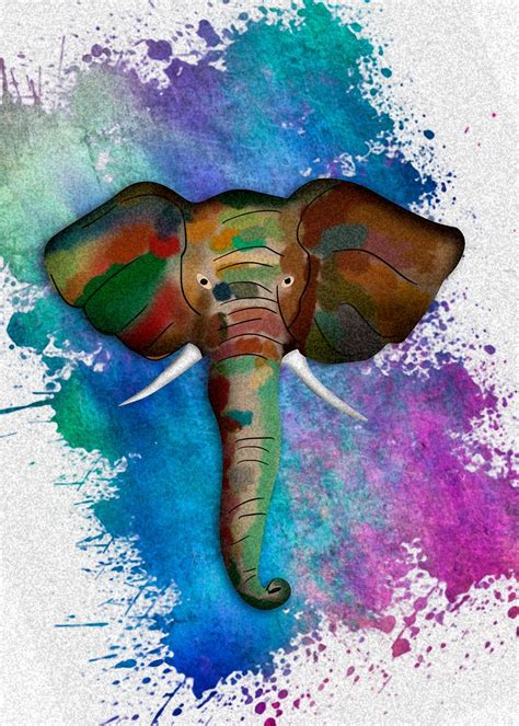 Elephant Arts Poster By Renjith Asokan Displate