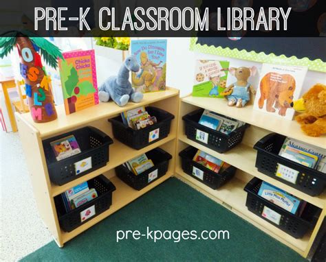 Classroom Library Center In Preschool Pre K And Kindergarten