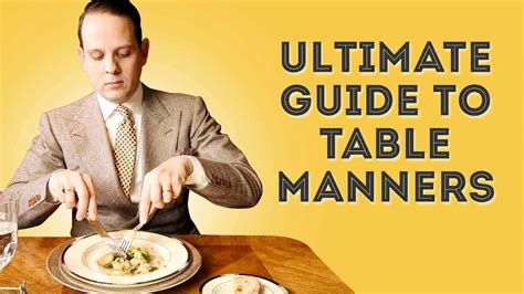 table manners meaning and examples