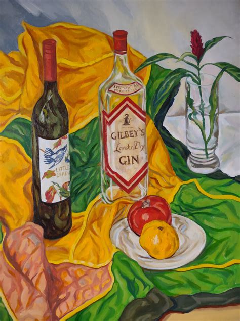 Still Life With Gilbeys Gin Brian Purcell Art