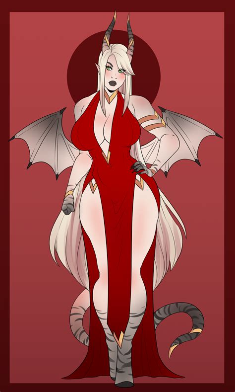 C The Red Succubus By Akira Raikou On Deviantart Fantasy Character