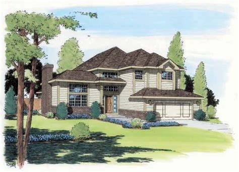 House Plan 24323 Contemporary European Traditional Plan With 2500 Sq