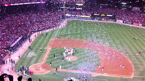 St Louis Cardinals On Field 2011 World Series Celebration Youtube