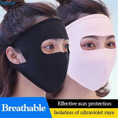 Ice Silk Sunscreen Mask Summer Sports Sun Uv Protection Ultra Thin