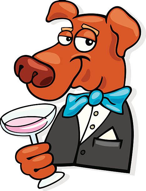 40 Dog Drinking Wine Stock Illustrations Royalty Free Vector Graphics