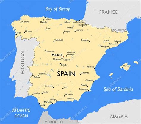 Camino Inmersión Siguiente Mapa Espanha Compatible Con Precaución Torpe