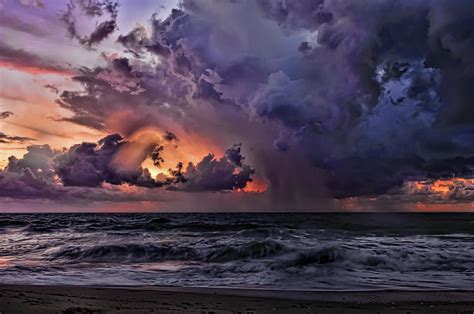 Sunrise Florida Coastal Storm Photograph by Ken Cave