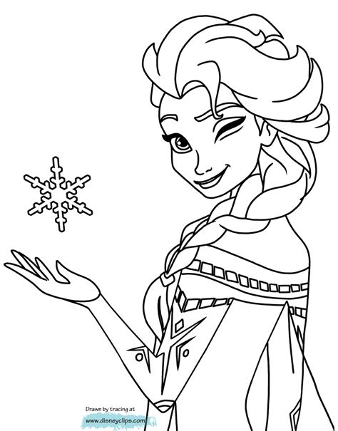 Unique coloring sheets featuring the beautiful ice queen, elsa from arendelle. Frozen Coloring Pages | Disneyclips.com