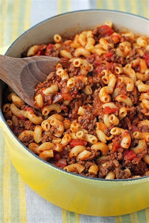 Beefy American Goulash Emily Bites Recipe Beef Recipes Recipes Ground Beef Recipes