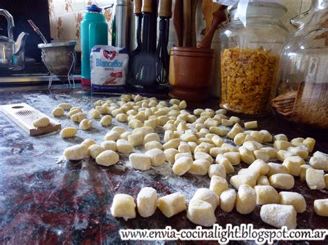 Ñoquis caseros, de papa,los mas ricos! COCINA LIGHT: Ñoquis de papa light