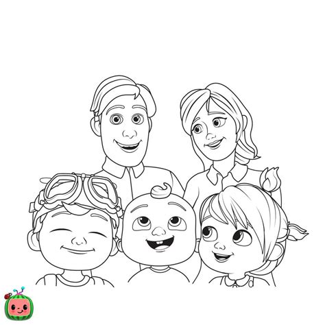 Cocomelon Friends Coloring Pages Coloring Pages