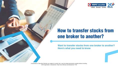 How To Transfer Stocks From One Broker To Another Hdfc Securities