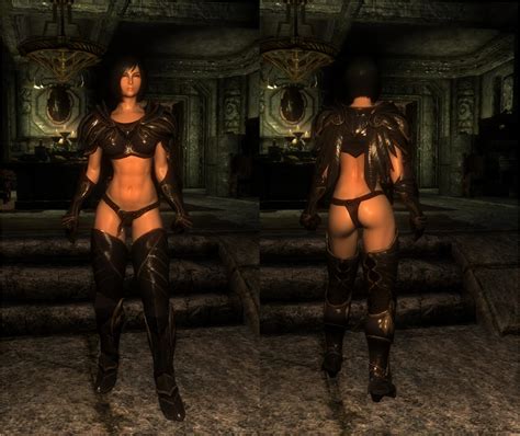 Sexy Vanilla Female Armor For Unp And Sevenbase With Bbp Skyrim Mod