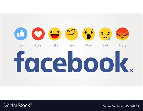 Facebook New Like Buttons Royalty Free Vector Image
