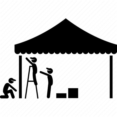 Canopy Event Festival Organizer Party Setup Tent Icon