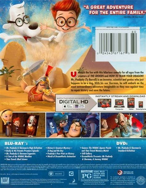 Mr Peabody And Sherman Blu Ray Ultraviolet Blu Ray 2014 Dvd Empire