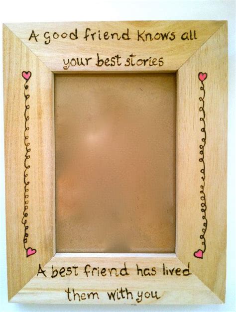 Best Friend Picture Frame Wood Burning Best Friend Picture Frames